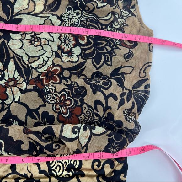 Fuzzi Jean Paul Gaultier mesh draped midi dress sz M Y2K - Picture 4 of 5